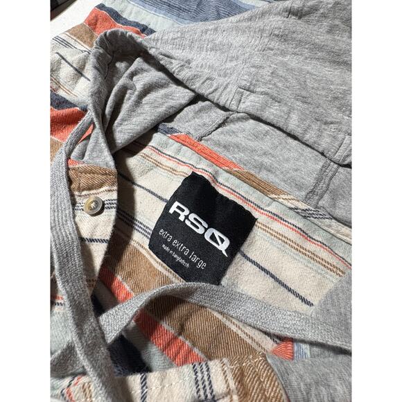 RSQ Unisex Flannel Shirt with T-Shirt Hood – Size XXL (Fits Like Large) - Picture 4 of 5